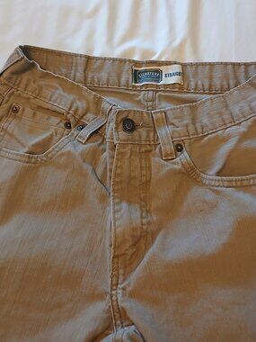 Signature By Levi Strauss & Co Mens Classic Straight Jeans Beige Stretch 30 X 32